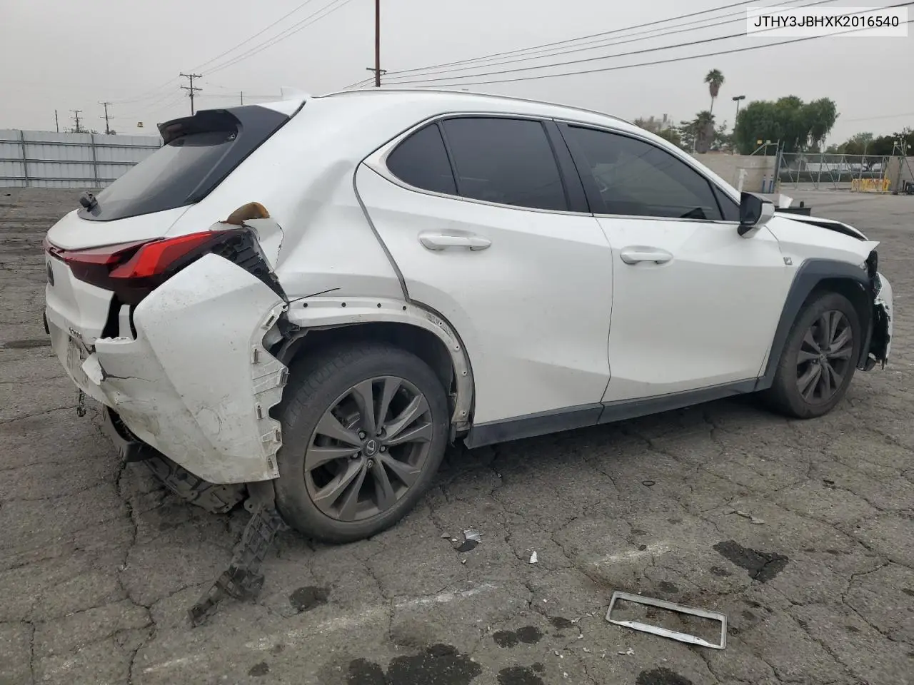 2019 Lexus Ux 200 VIN: JTHY3JBHXK2016540 Lot: 55424475