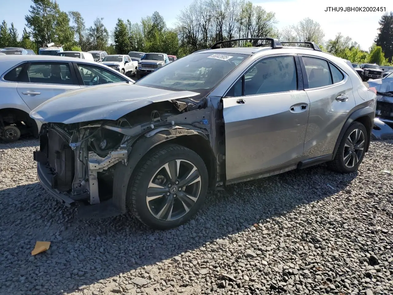 2019 Lexus Ux 250H VIN: JTHU9JBH0K2002451 Lot: 56042605