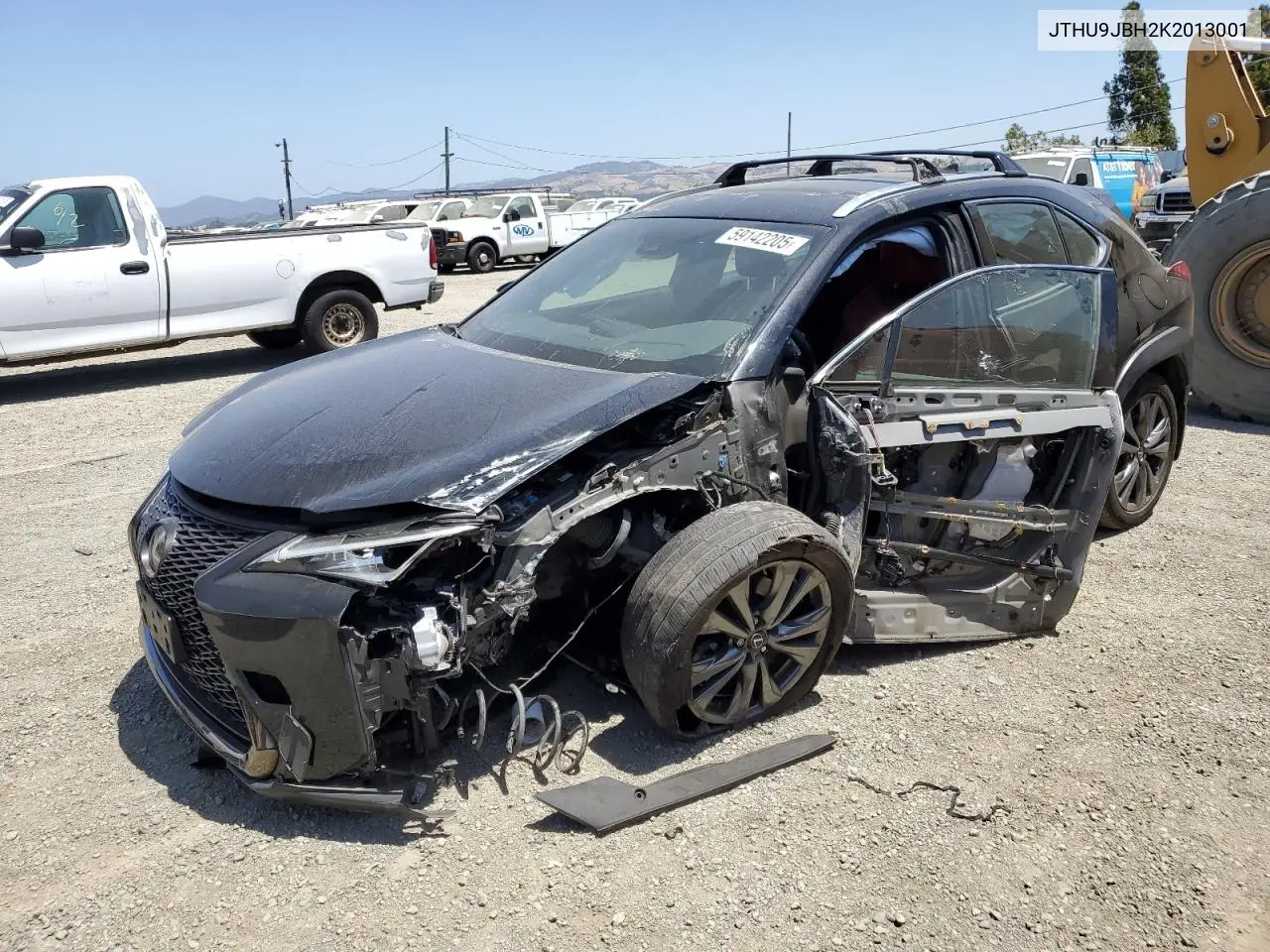 2019 Lexus Ux 250H VIN: JTHU9JBH2K2013001 Lot: 59142205