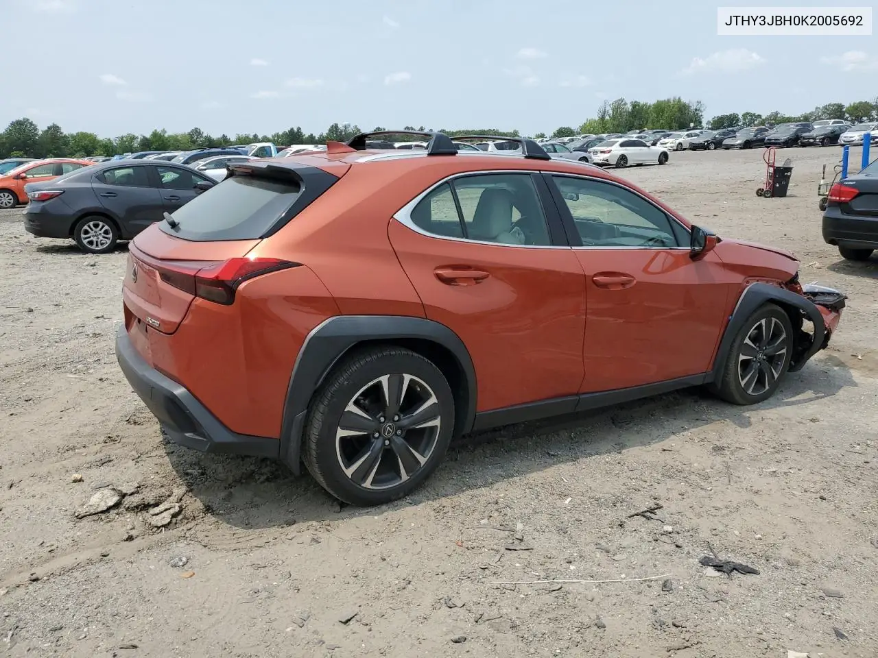2019 Lexus Ux 200 VIN: JTHY3JBH0K2005692 Lot: 59854465