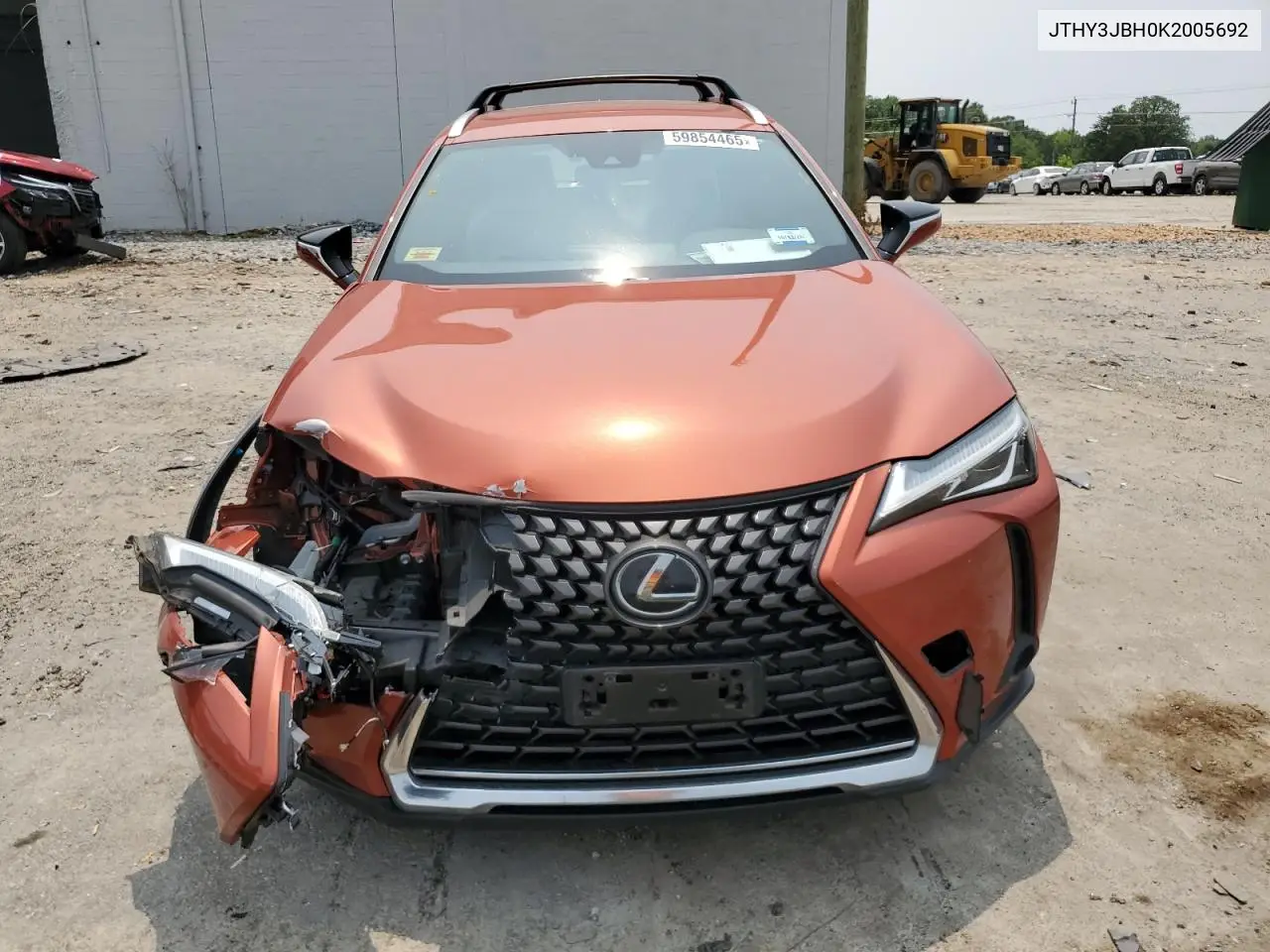 2019 Lexus Ux 200 VIN: JTHY3JBH0K2005692 Lot: 59854465