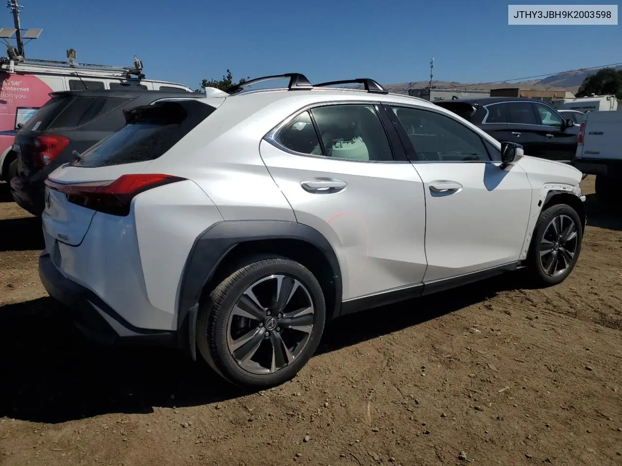 2019 Lexus Ux 200 VIN: JTHY3JBH9K2003598 Lot: 62897855
