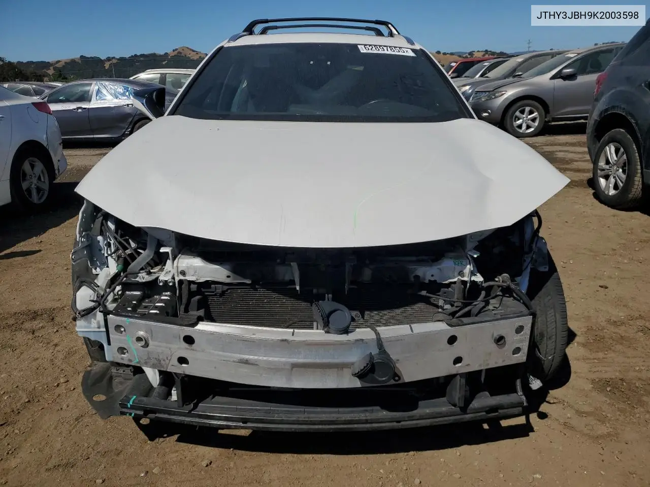 2019 Lexus Ux 200 VIN: JTHY3JBH9K2003598 Lot: 62897855