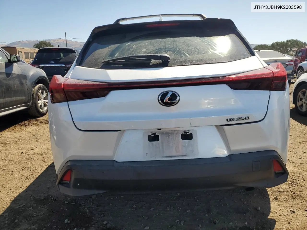 2019 Lexus Ux 200 VIN: JTHY3JBH9K2003598 Lot: 62897855