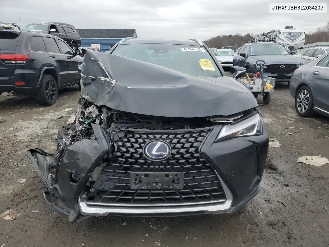 2020 Lexus Ux 250H VIN: JTHX9JBH8L2034207 Lot: 46160515