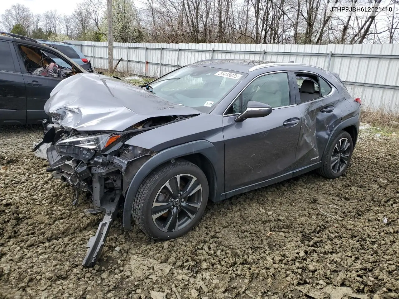 2020 Lexus Ux 250H VIN: JTHP9JBH6L2021410 Lot: 51418875