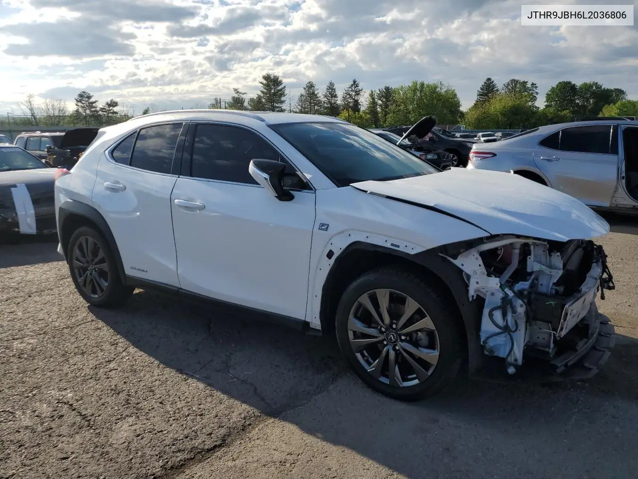 2020 Lexus Ux 250H VIN: JTHR9JBH6L2036806 Lot: 55827085