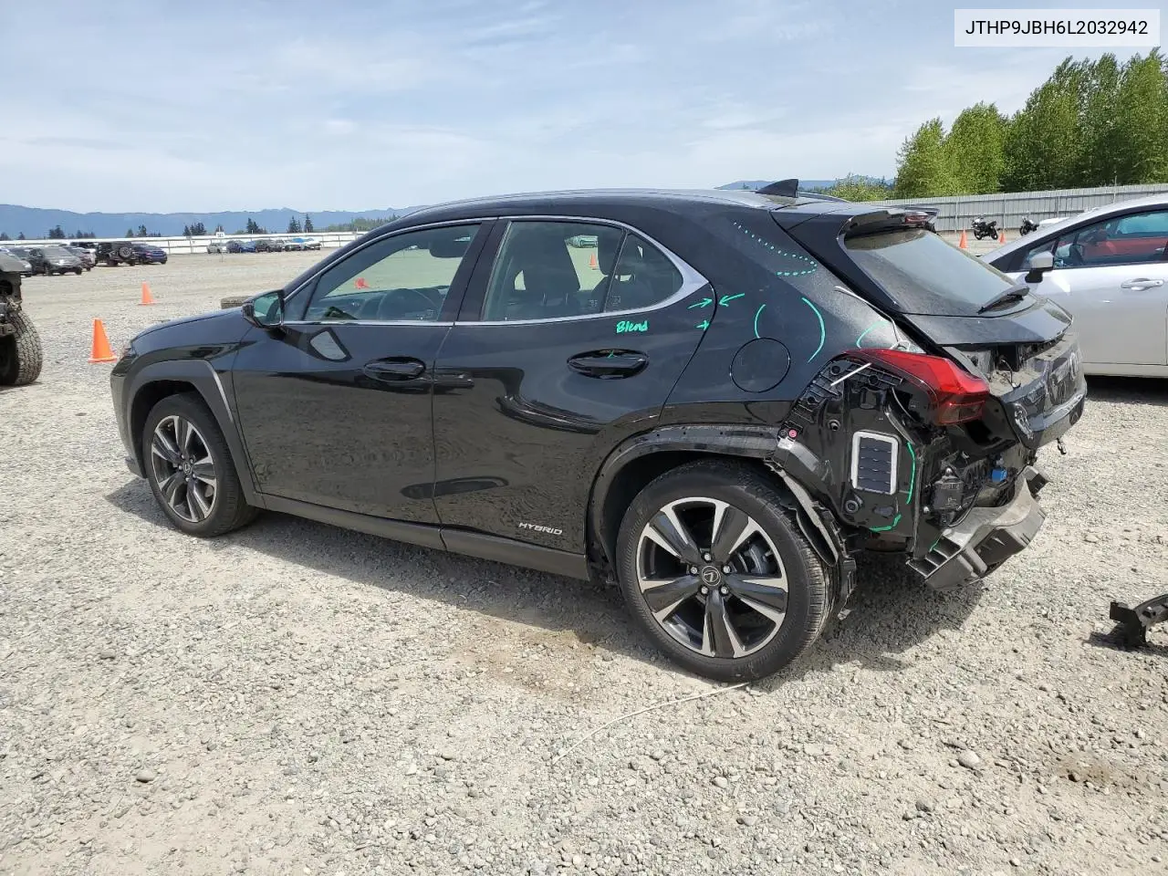 2020 Lexus Ux 250H VIN: JTHP9JBH6L2032942 Lot: 56675505