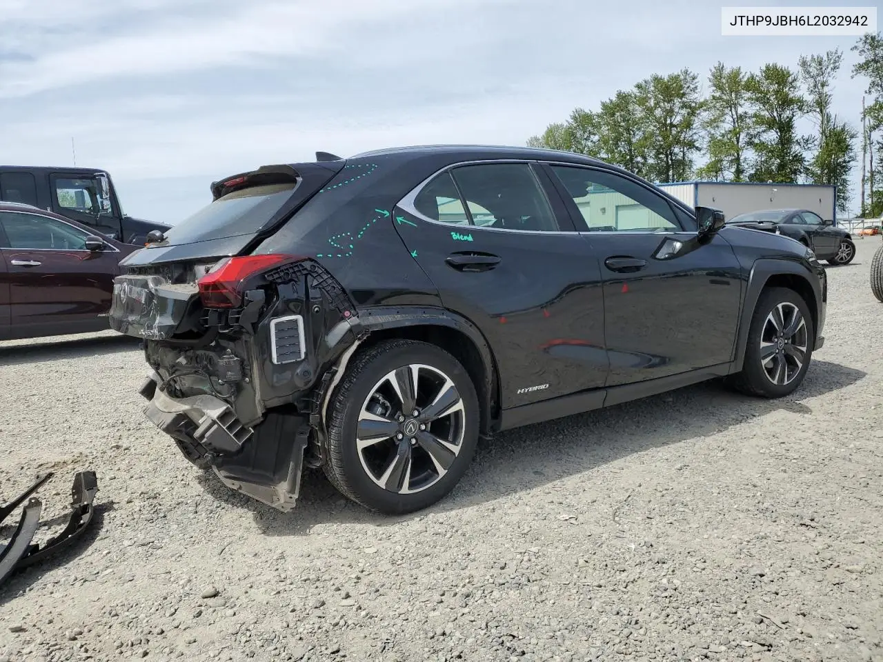 2020 Lexus Ux 250H VIN: JTHP9JBH6L2032942 Lot: 56675505