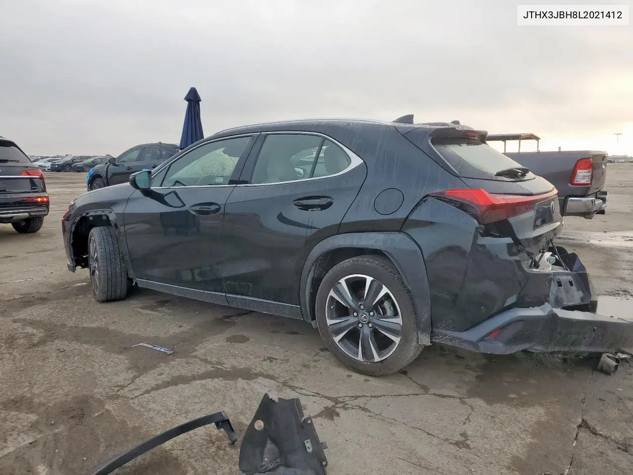 2020 Lexus Ux 200 VIN: JTHX3JBH8L2021412 Lot: 58896875