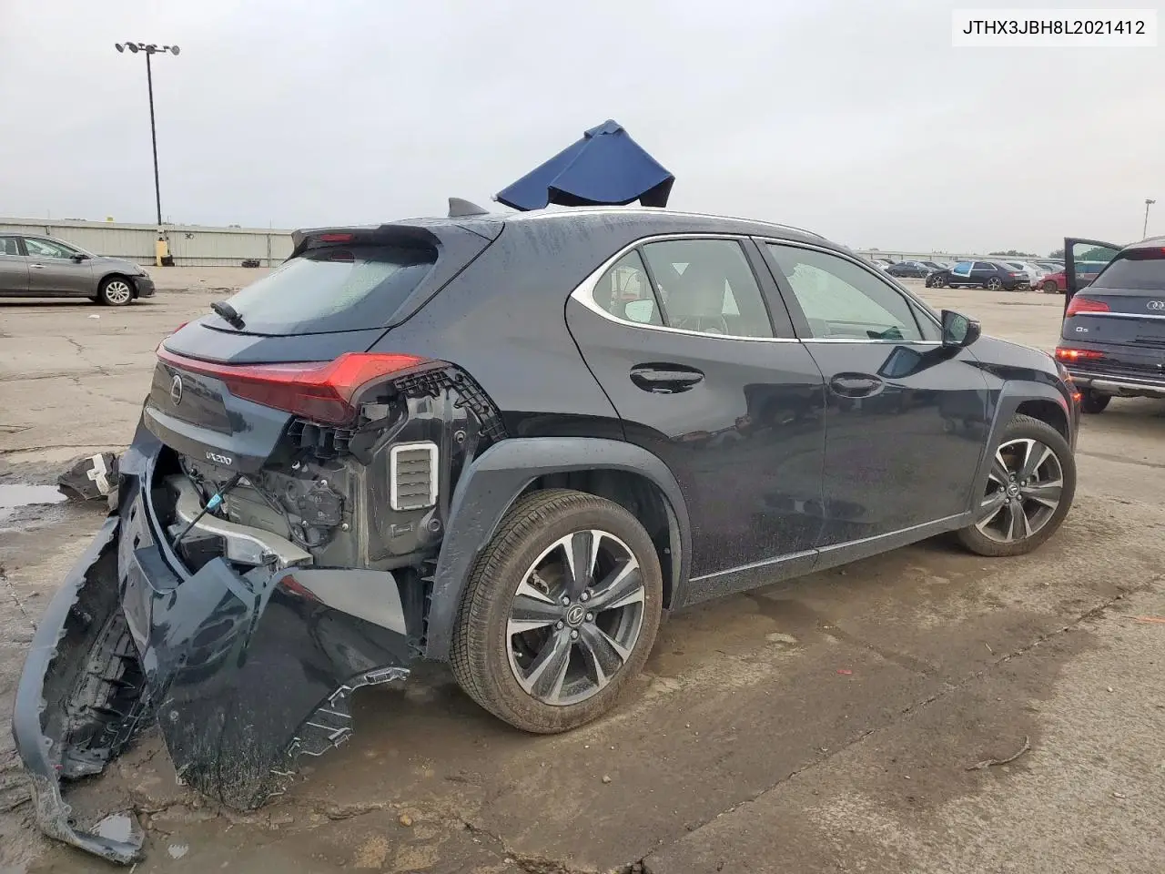2020 Lexus Ux 200 VIN: JTHX3JBH8L2021412 Lot: 58896875