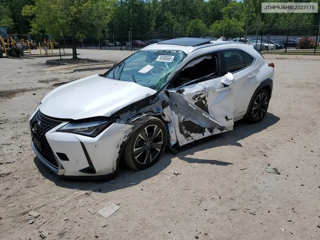 2020 Lexus Ux 250H VIN: JTHP9JBH8L2027175 Lot: 59300565