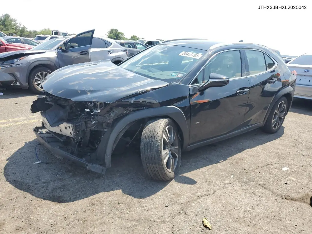 2020 Lexus Ux 200 VIN: JTHX3JBHXL2025042 Lot: 60426705