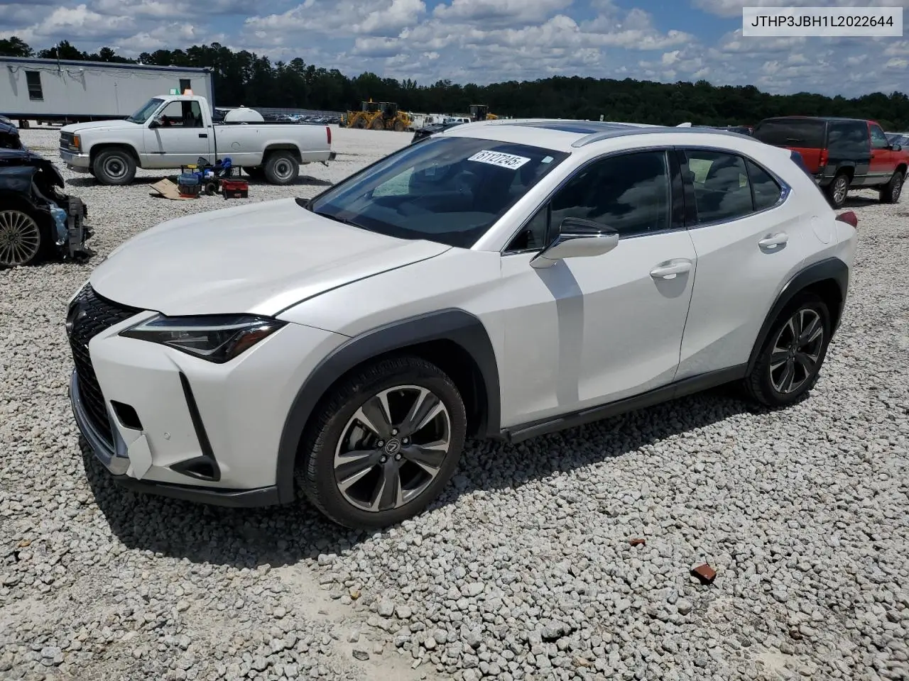 2020 Lexus Ux 200 VIN: JTHP3JBH1L2022644 Lot: 61127245