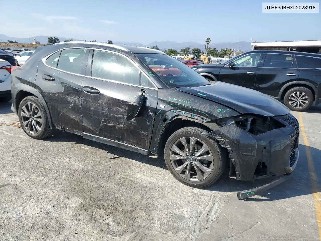 2020 Lexus Ux 200 VIN: JTHE3JBHXL2028918 Lot: 62171115