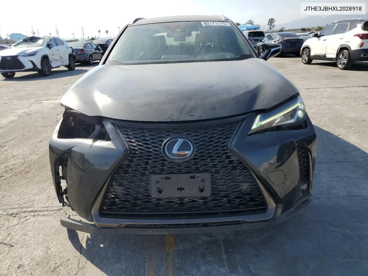 2020 Lexus Ux 200 VIN: JTHE3JBHXL2028918 Lot: 62171115