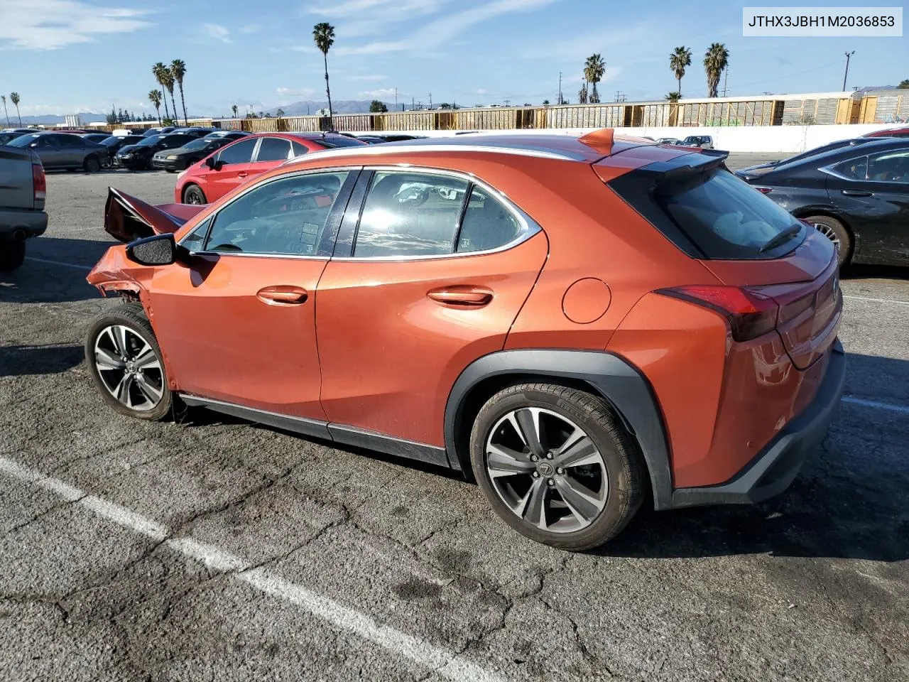 2021 Lexus Ux 200 VIN: JTHX3JBH1M2036853 Lot: 42834015