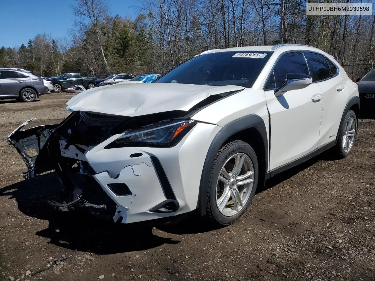 2021 Lexus Ux 250H VIN: JTHP9JBH6M2039598 Lot: 53758085