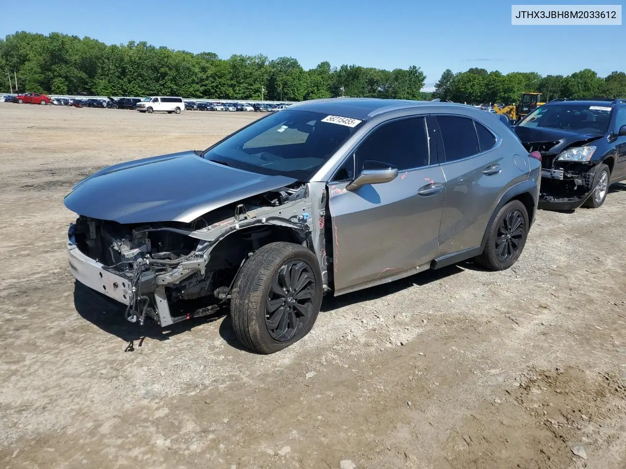 2021 Lexus Ux 200 VIN: JTHX3JBH8M2033612 Lot: 56215455