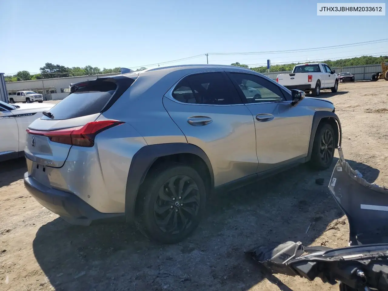 2021 Lexus Ux 200 VIN: JTHX3JBH8M2033612 Lot: 56215455