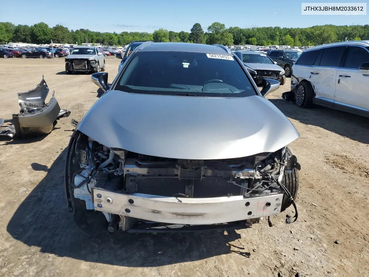 2021 Lexus Ux 200 VIN: JTHX3JBH8M2033612 Lot: 56215455