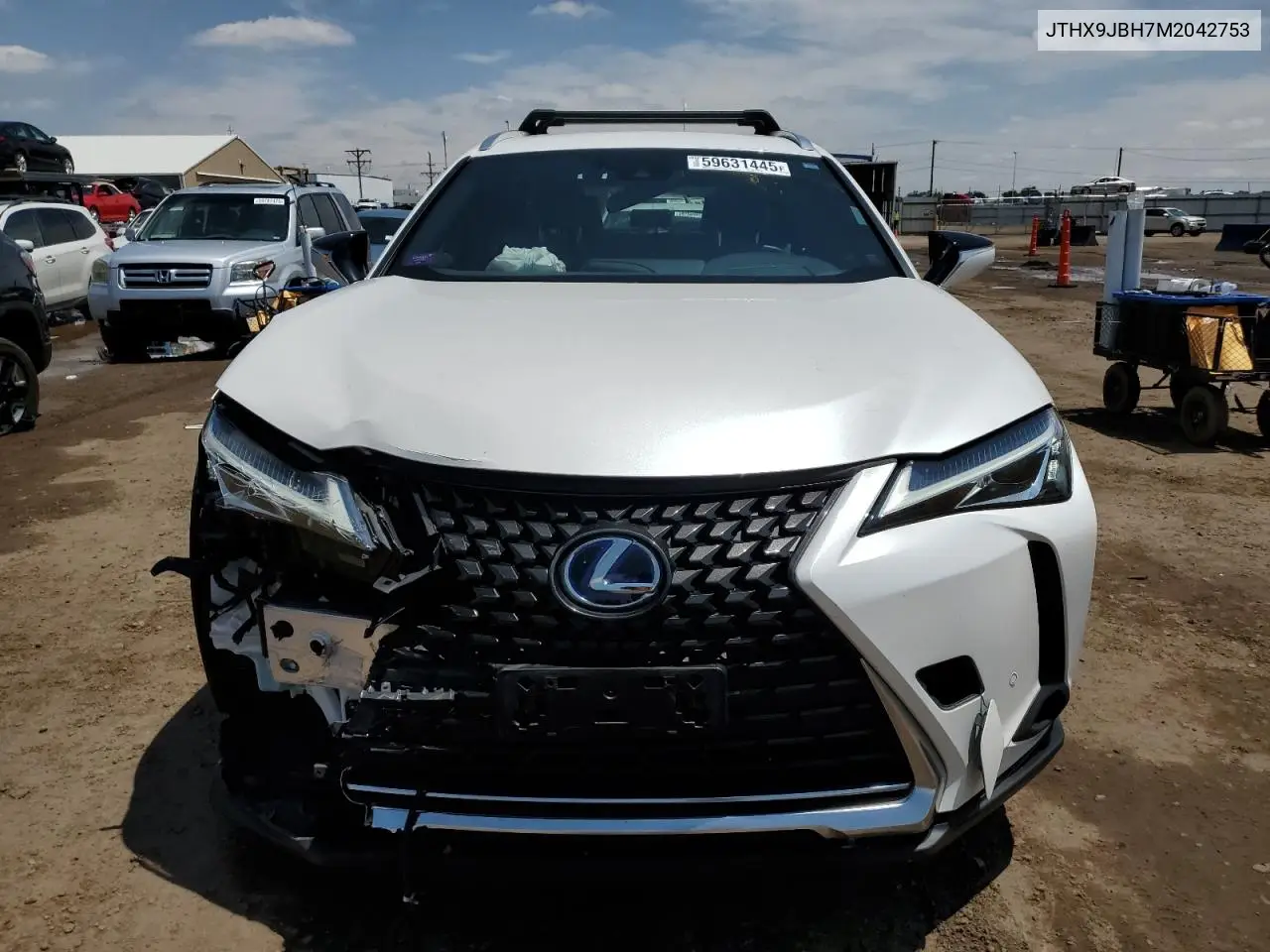 2021 Lexus Ux 250H VIN: JTHX9JBH7M2042753 Lot: 59631445