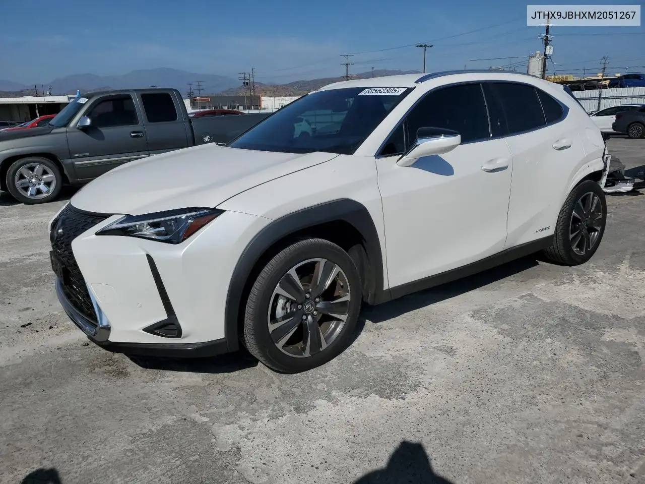 2021 Lexus Ux 250H VIN: JTHX9JBHXM2051267 Lot: 60562305