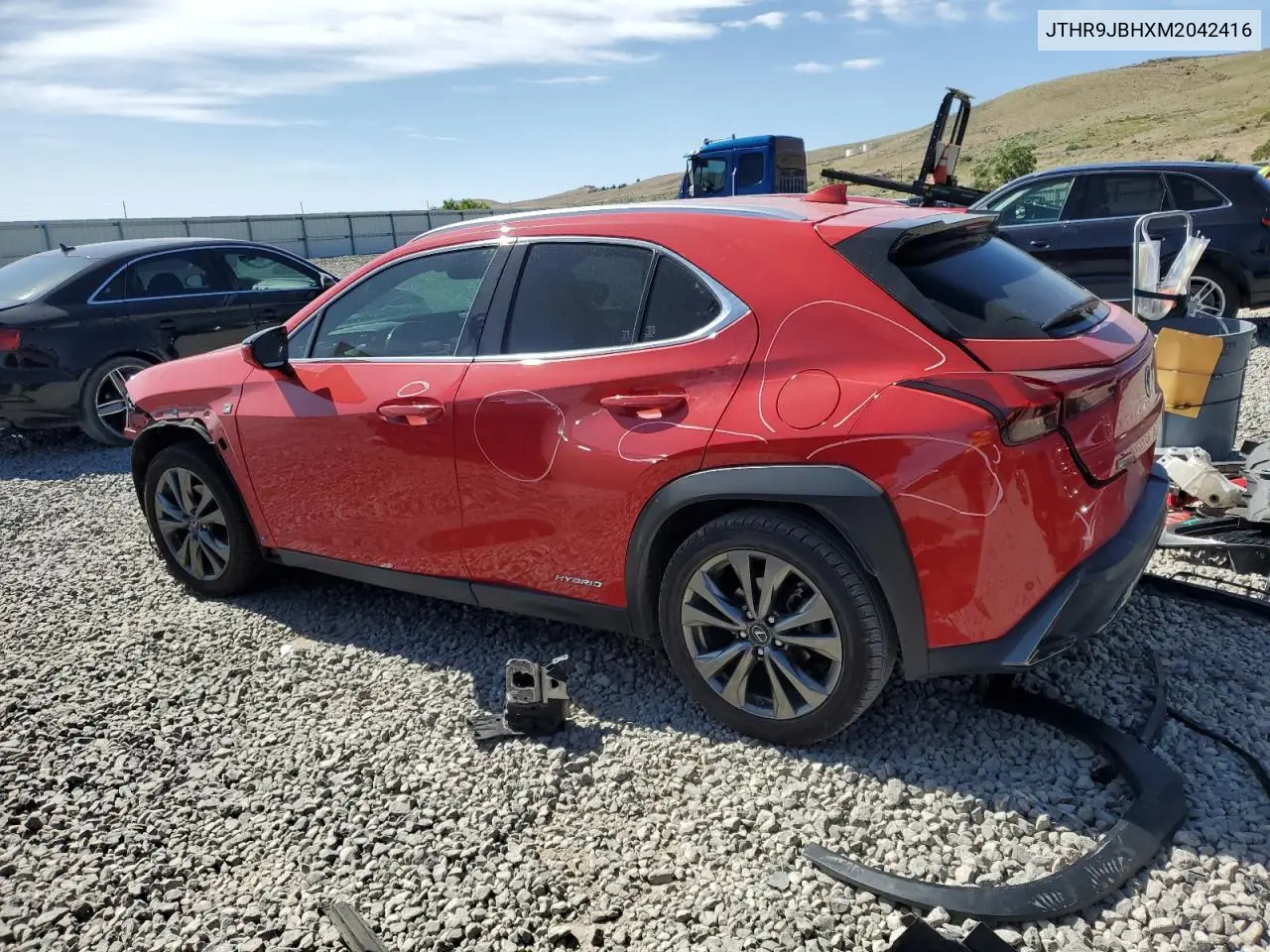 2021 Lexus Ux 250H VIN: JTHR9JBHXM2042416 Lot: 60697785