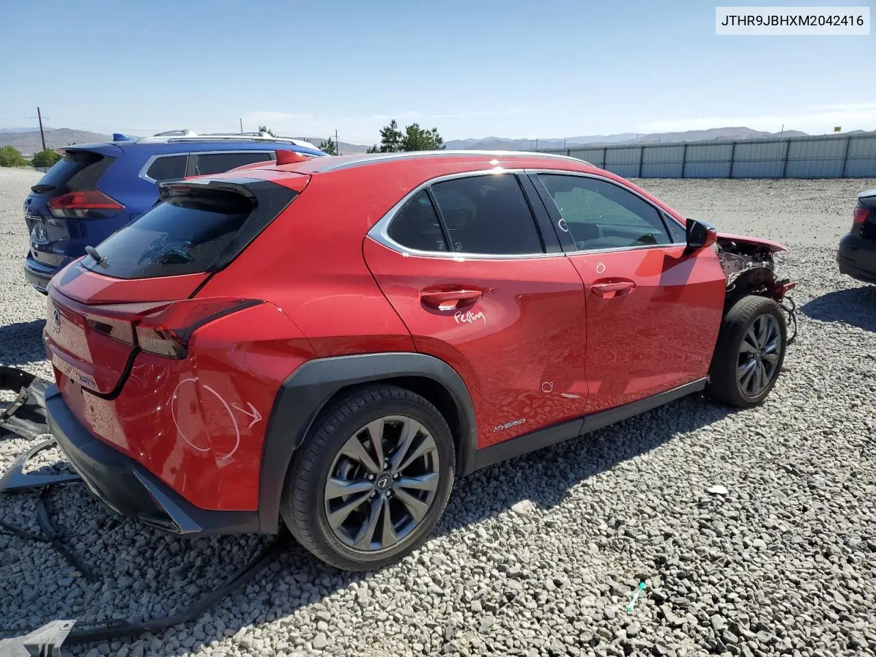 2021 Lexus Ux 250H VIN: JTHR9JBHXM2042416 Lot: 60697785