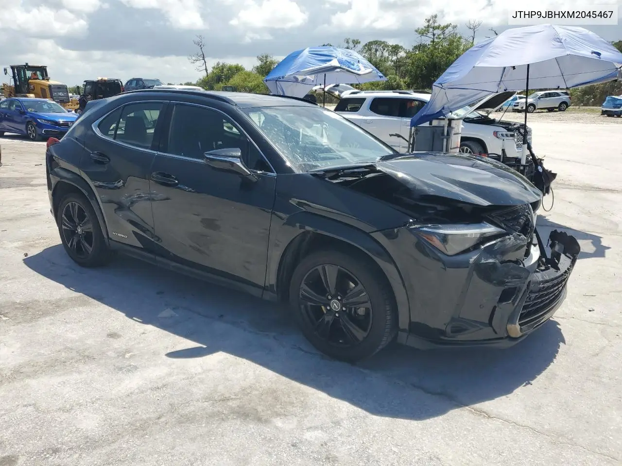 2021 Lexus Ux 250H VIN: JTHP9JBHXM2045467 Lot: 60781685