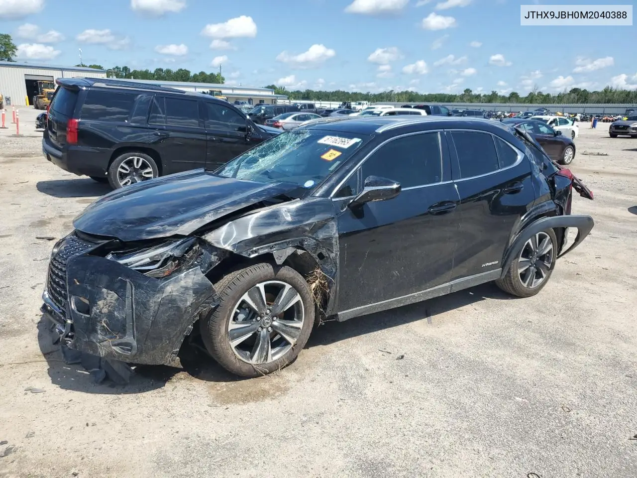 2021 Lexus Ux 250H VIN: JTHX9JBH0M2040388 Lot: 61162665