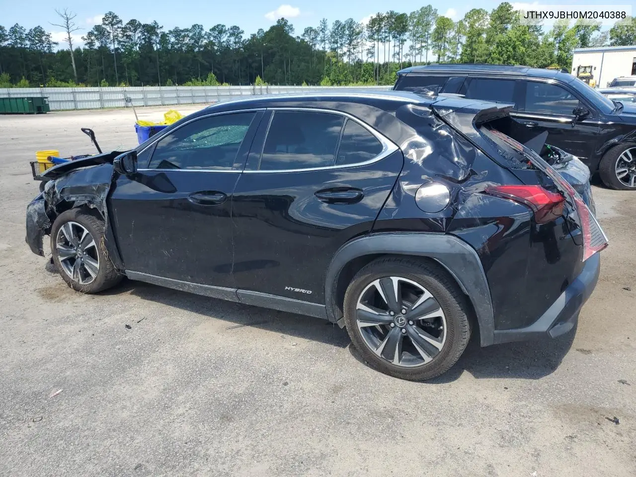 2021 Lexus Ux 250H VIN: JTHX9JBH0M2040388 Lot: 61162665