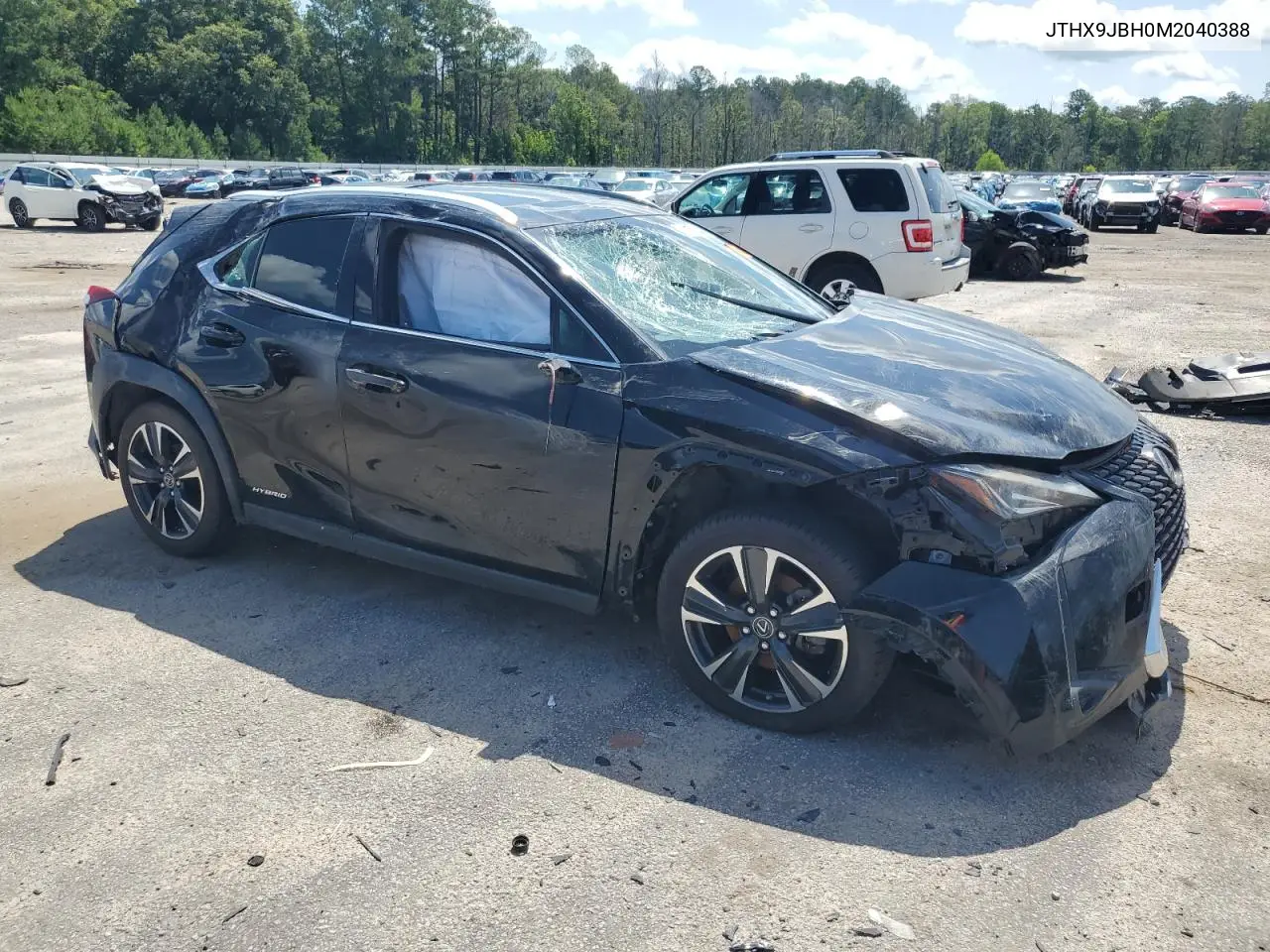 2021 Lexus Ux 250H VIN: JTHX9JBH0M2040388 Lot: 61162665