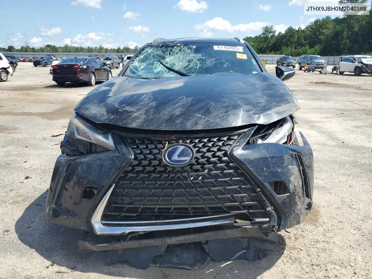 2021 Lexus Ux 250H VIN: JTHX9JBH0M2040388 Lot: 61162665