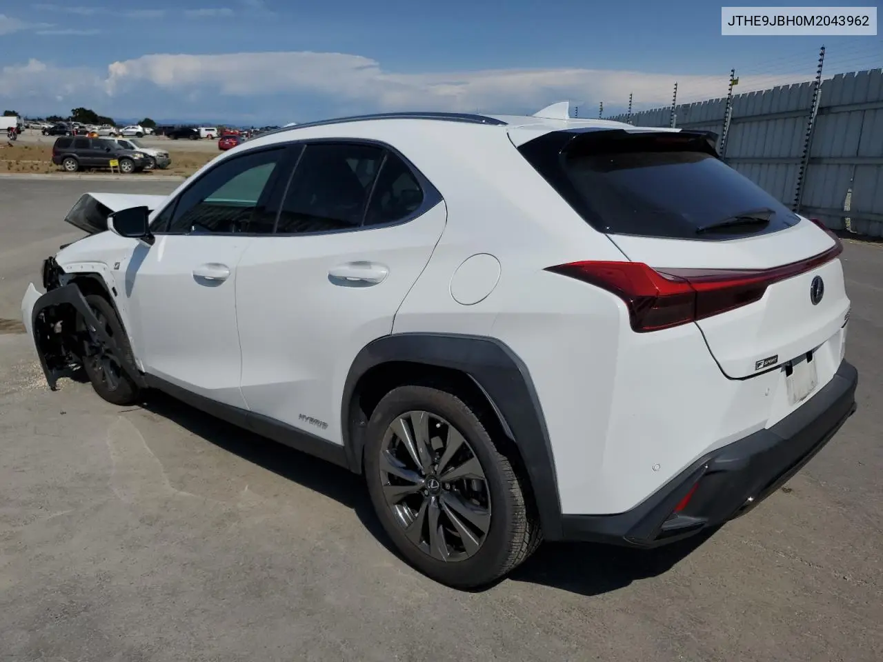 2021 Lexus Ux 250H VIN: JTHE9JBH0M2043962 Lot: 62220935