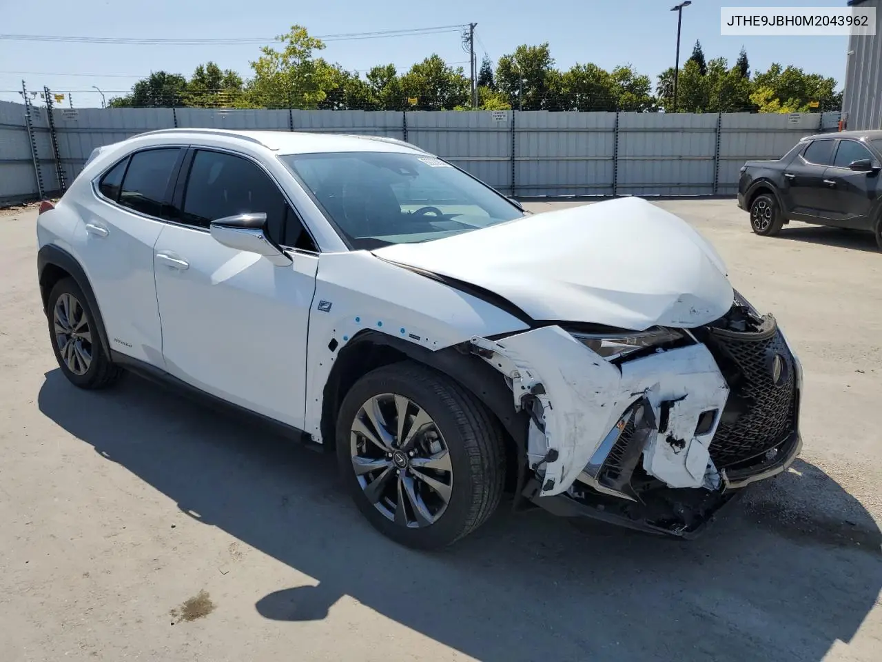 2021 Lexus Ux 250H VIN: JTHE9JBH0M2043962 Lot: 62220935