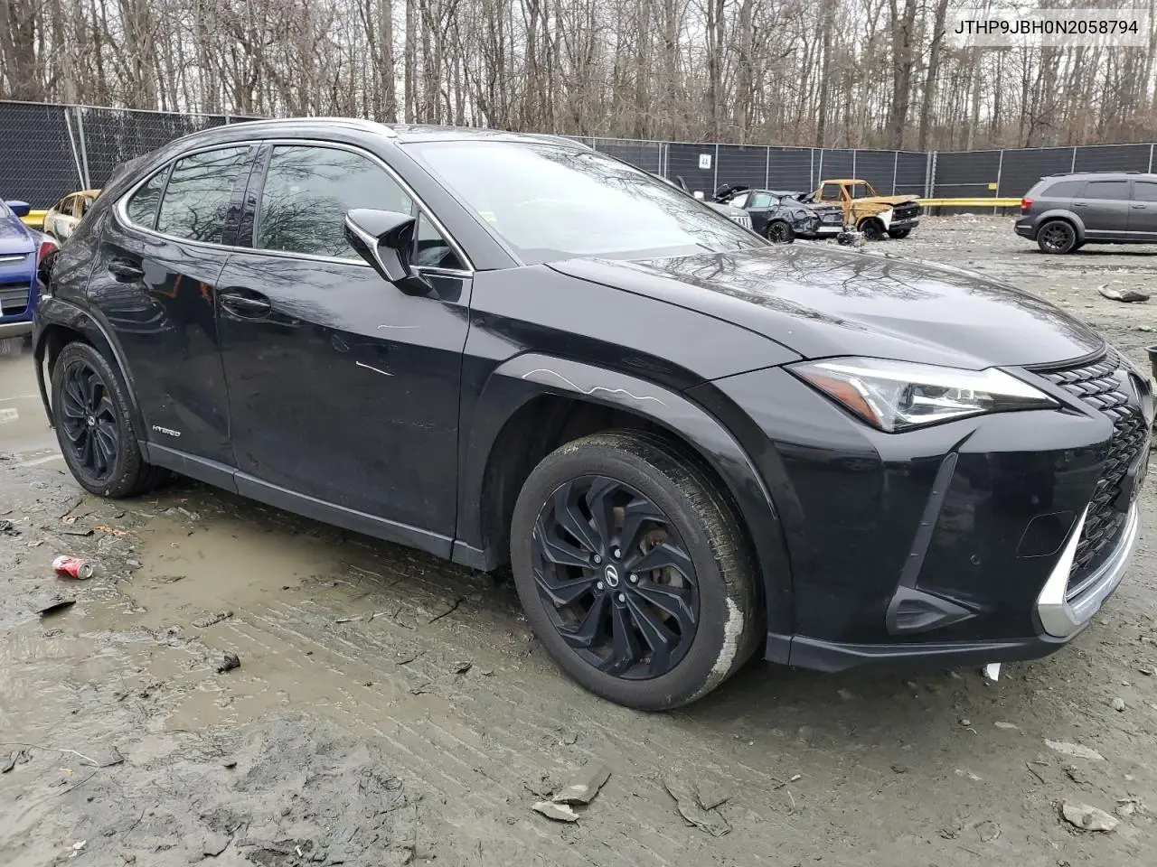 2022 Lexus Ux 250H Base VIN: JTHP9JBH0N2058794 Lot: 44063895