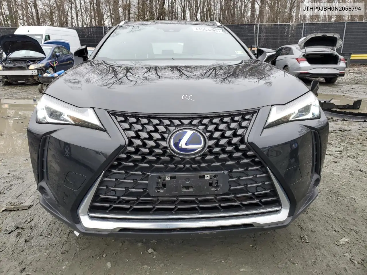 2022 Lexus Ux 250H Base VIN: JTHP9JBH0N2058794 Lot: 44063895