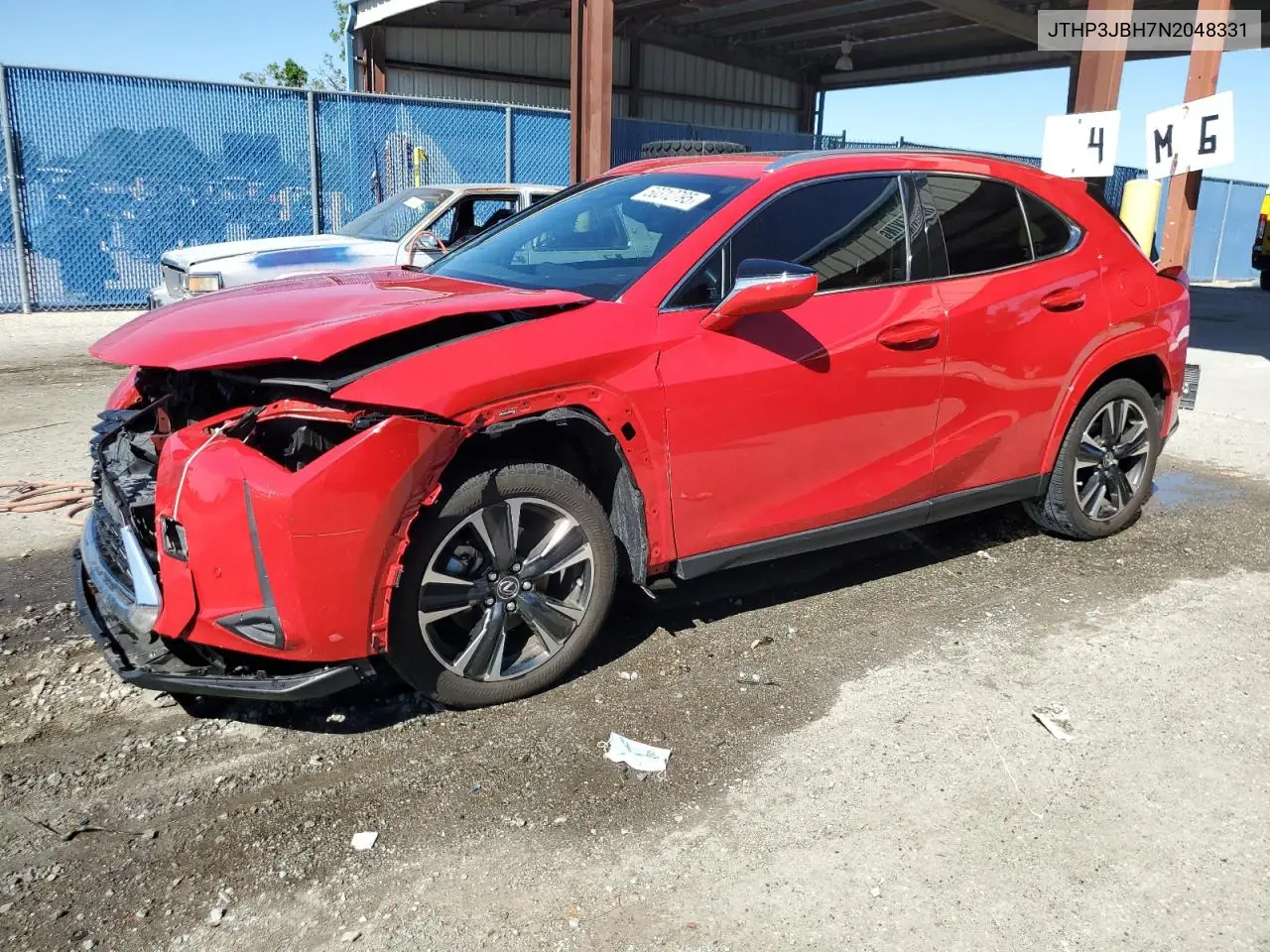 2022 Lexus Ux 200 Base VIN: JTHP3JBH7N2048331 Lot: 50312795