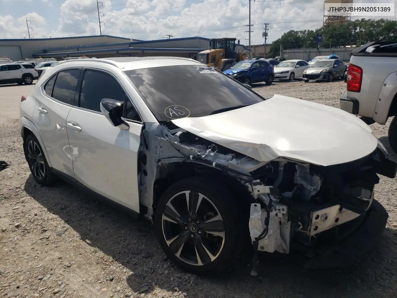 2022 Lexus Ux 200 Base VIN: JTHP3JBH9N2051389 Lot: 55284085