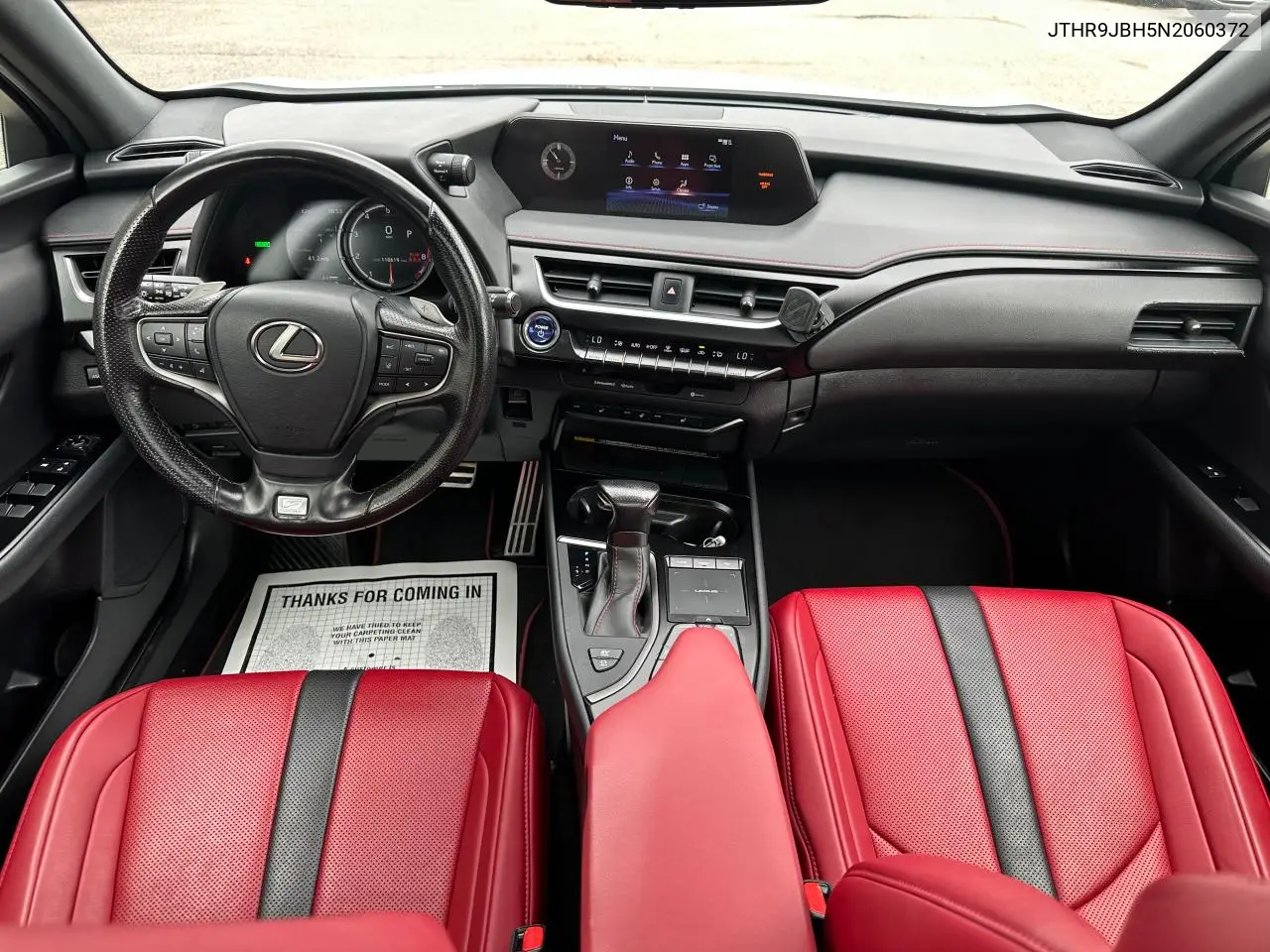 2022 Lexus Ux 250H Base VIN: JTHR9JBH5N2060372 Lot: 61839575