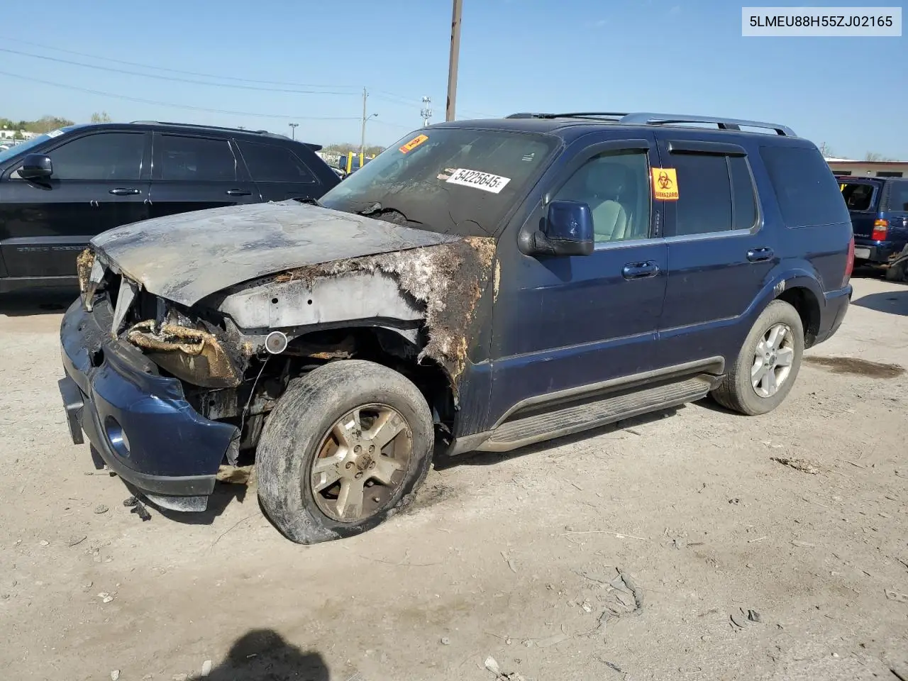 2005 Lincoln Aviator VIN: 5LMEU88H55ZJ02165 Lot: 54225645