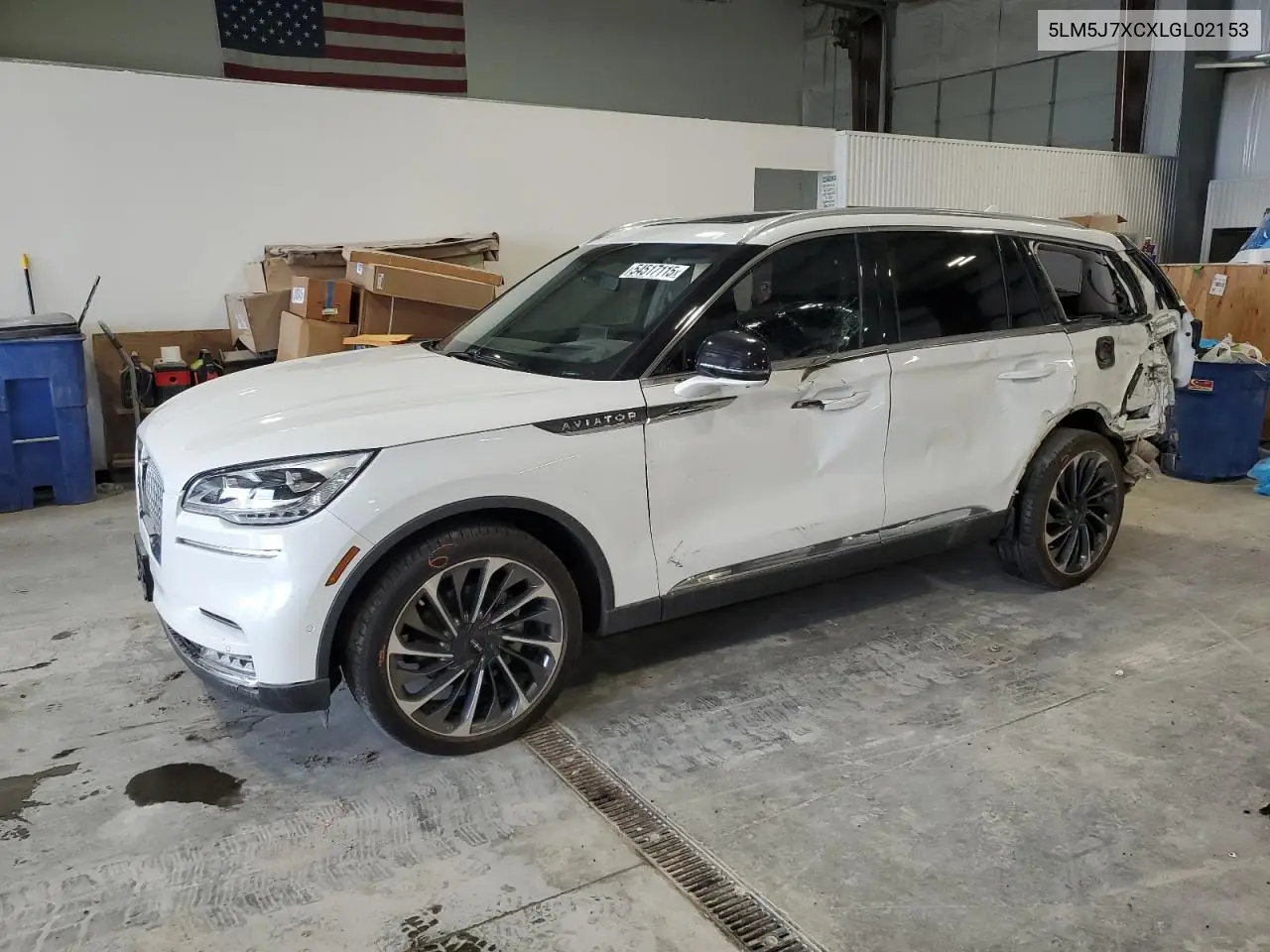 2020 Lincoln Aviator Reserve VIN: 5LM5J7XCXLGL02153 Lot: 54517115