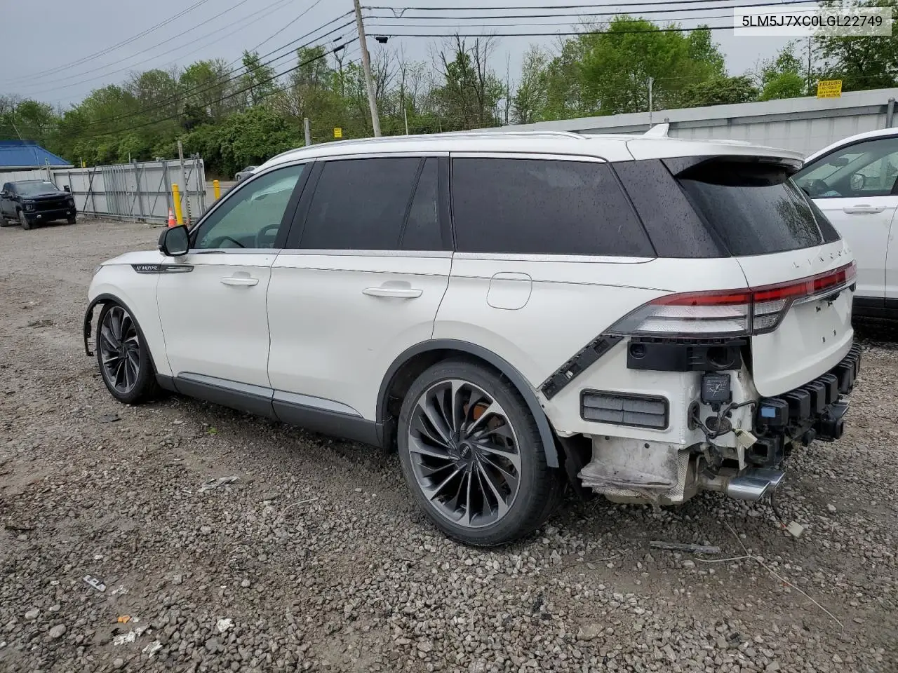 2020 Lincoln Aviator Reserve VIN: 5LM5J7XC0LGL22749 Lot: 55477675