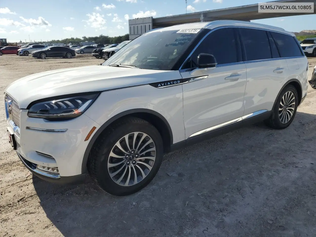 2020 Lincoln Aviator Reserve VIN: 5LM5J7WCXLGL10805 Lot: 56521375