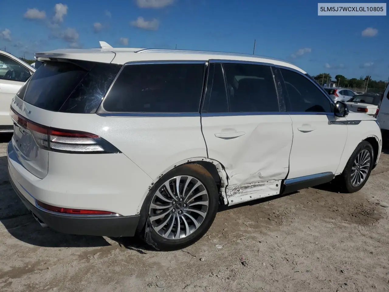 2020 Lincoln Aviator Reserve VIN: 5LM5J7WCXLGL10805 Lot: 56521375