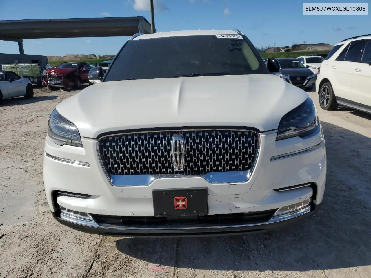 2020 Lincoln Aviator Reserve VIN: 5LM5J7WCXLGL10805 Lot: 56521375