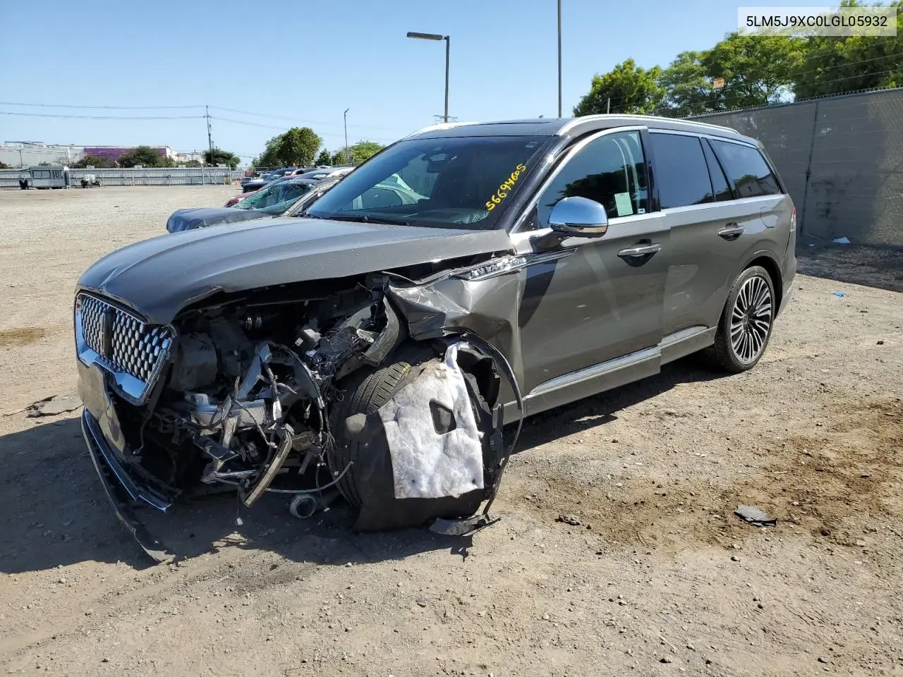 2020 Lincoln Aviator Black Label VIN: 5LM5J9XC0LGL05932 Lot: 56694605