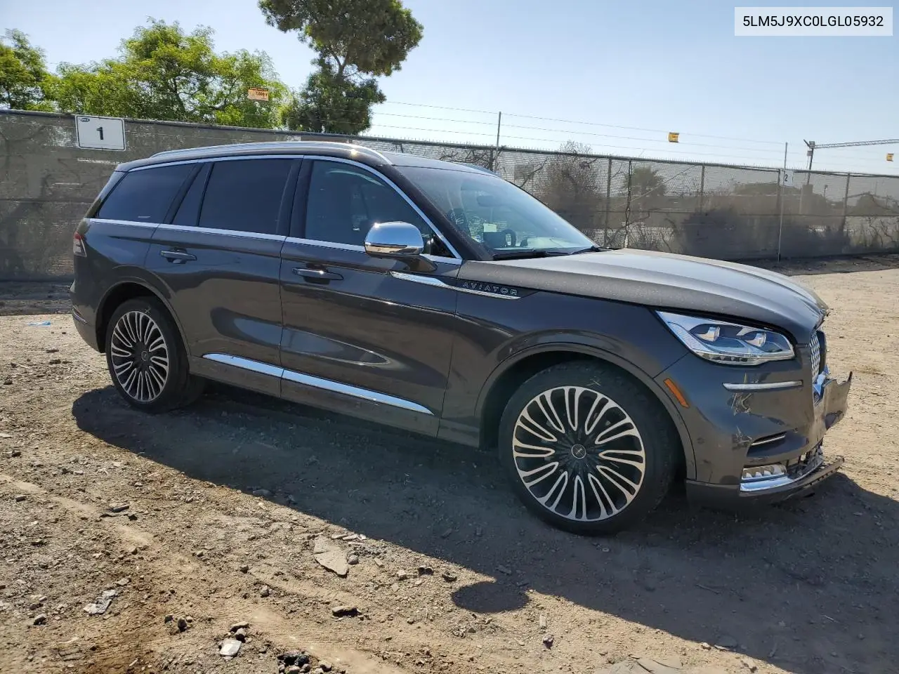 2020 Lincoln Aviator Black Label VIN: 5LM5J9XC0LGL05932 Lot: 56694605