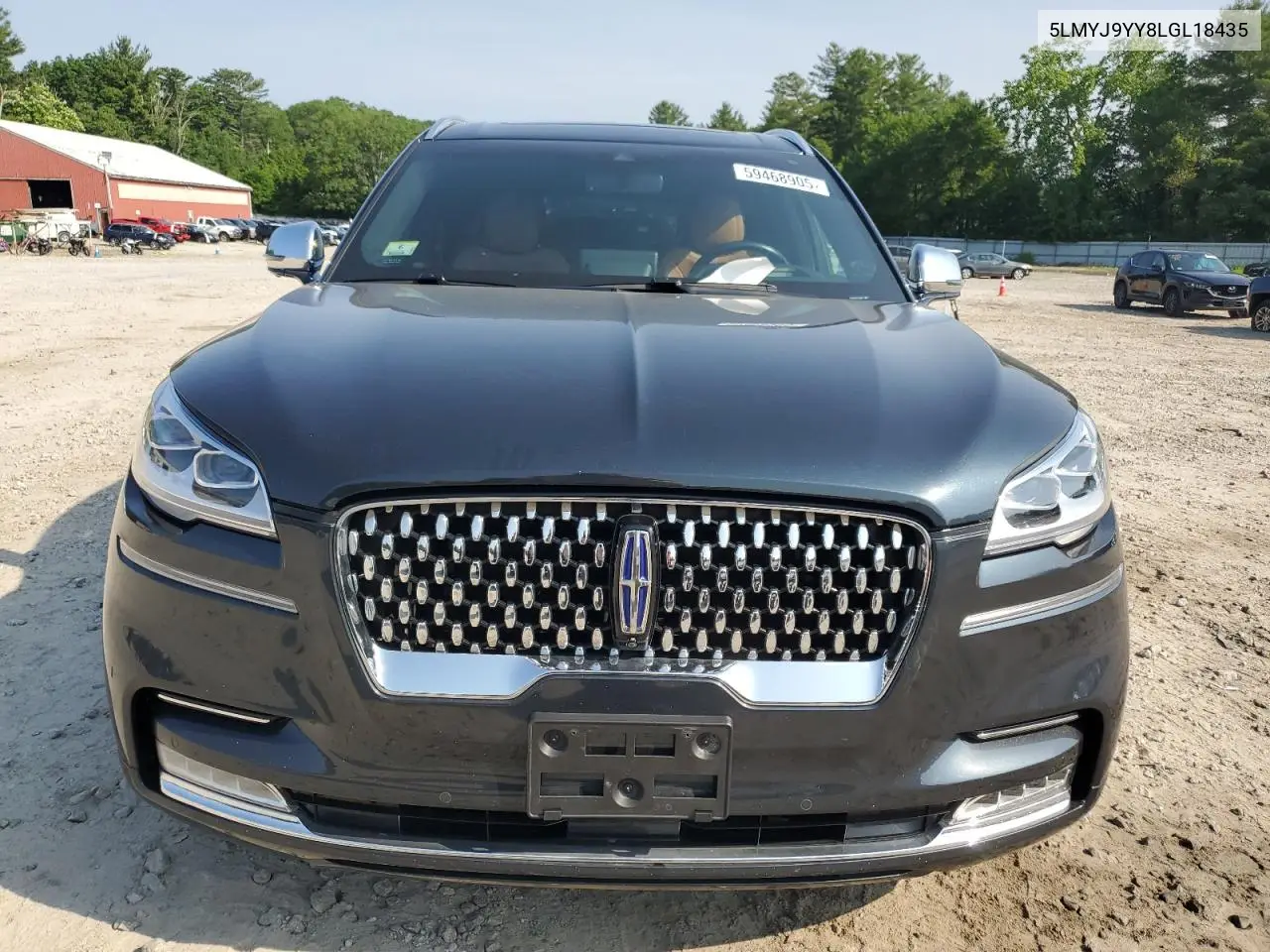 2020 Lincoln Aviator Black Label Grand Touring VIN: 5LMYJ9YY8LGL18435 Lot: 59468905